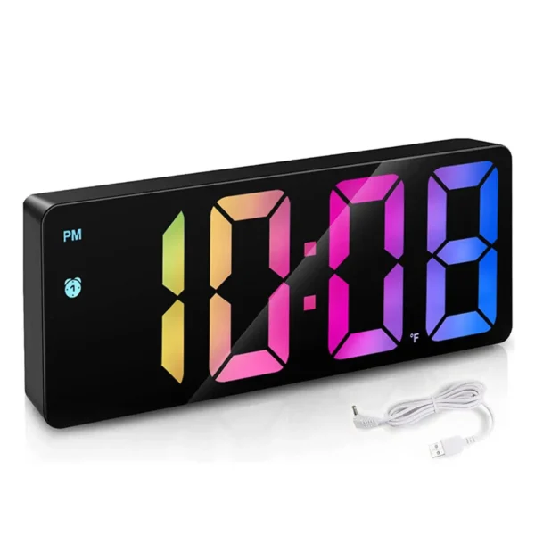 Simplist Ausyst LED RGB Digital Desktop Alarm Clock