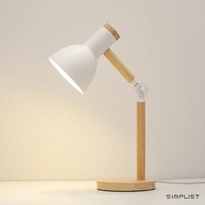 QLIGHA Nordic Wooden Folding Desk Lamp  - Eye Protection Reading Table Lamp