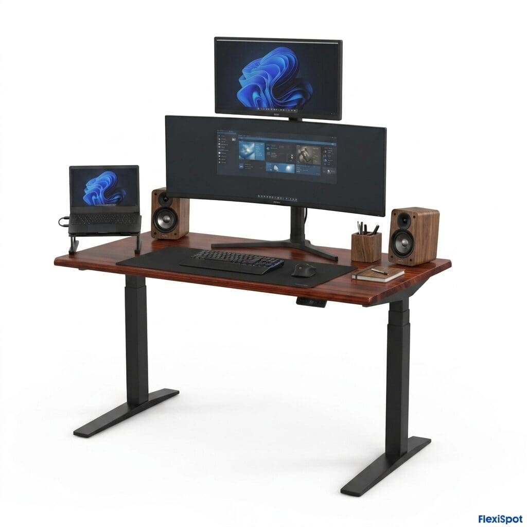 Flexispot E7 2026  - Height Adjustable Ergonomic Standing Desk  (160x80 CM)