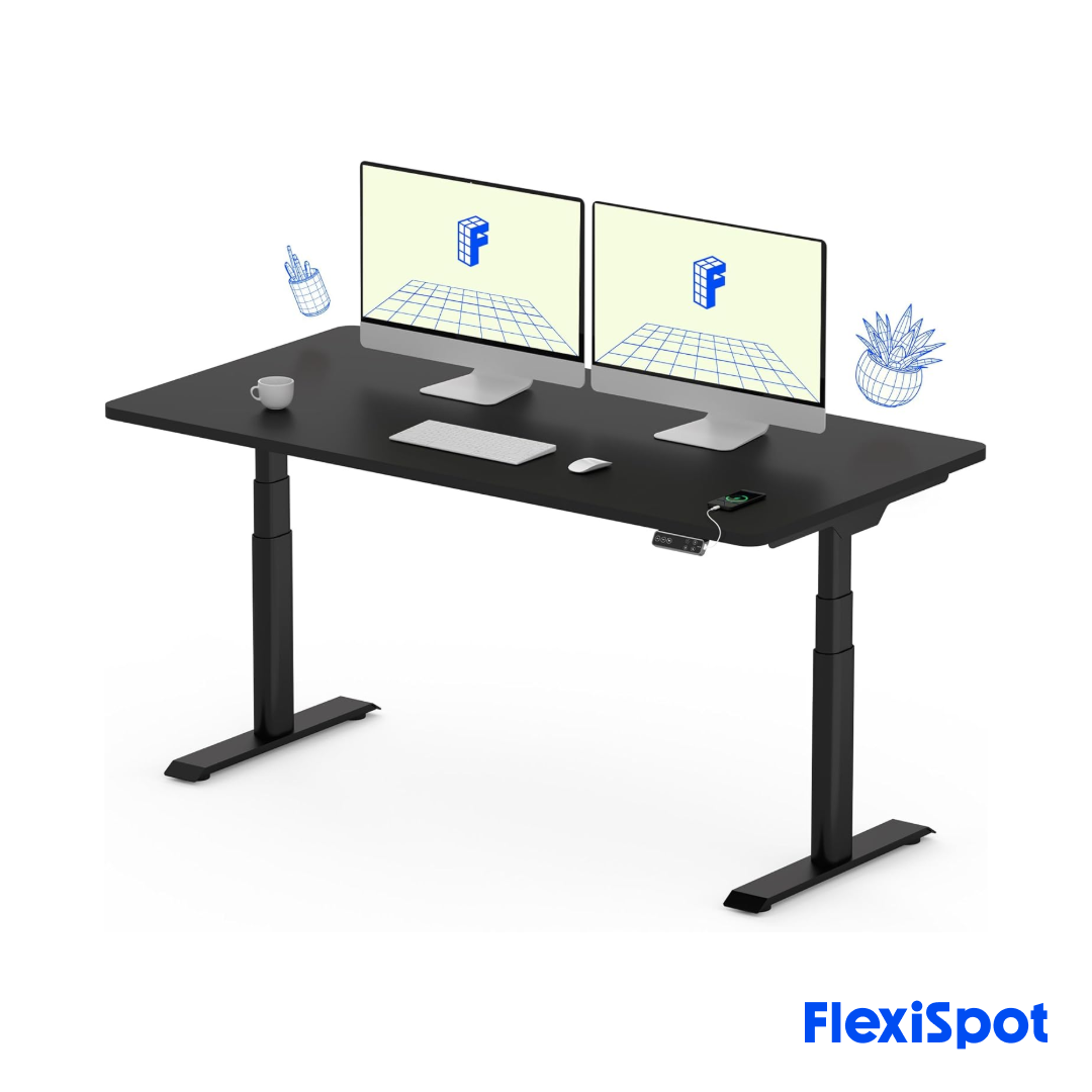 Flexispot E7 – Height Adjustable Ergonomic Standing Desk (160×80 CM)