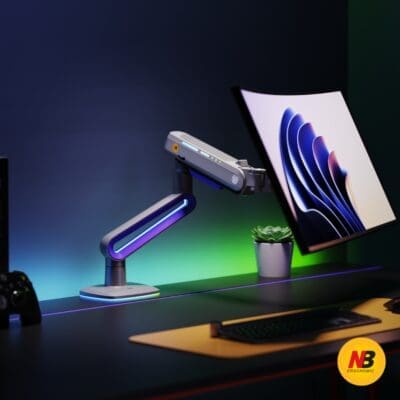 NB - G70 Heavy-Duty Ergonomic Monitor Arm for 32”-60” Ultrawide Screens
