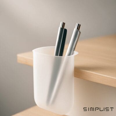 SideClip Sticky Pen Holder - Japanese minimalist design