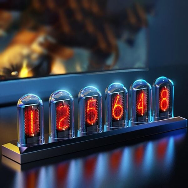 Marvel Tubes - IPS Display Nixie Tube Clock - Simplist Desk