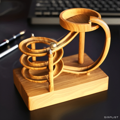 Perpetual Motion machine and kinetic toy structured as roller coster