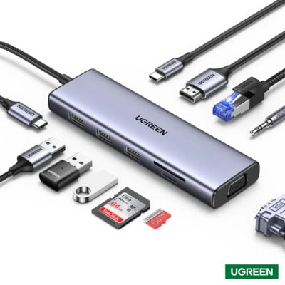 Ugreen 9-in-1 USB-C Adapter With HDMI and VGA Ports