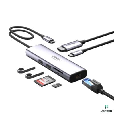 UGREEN 7 in 1 - 4K 60Hz HDMI USB C Hub (60515)
