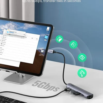 ugreen-usb-c-5-in-1-multiport-hub-hdmi-ultra-slim-with-4-usb-30-ports-for-data-transfer-130988