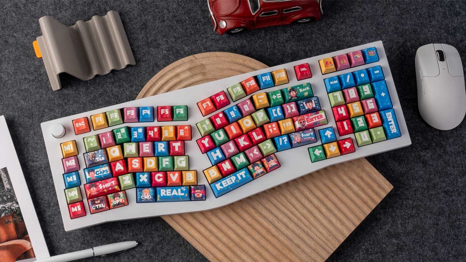 Rapper - Cherry Profile Dye-Sub PBT Full Keycap Set - Simplist Desk