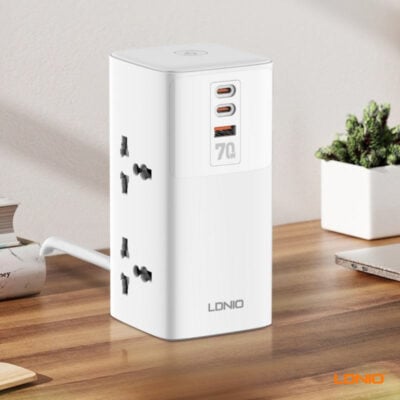 LDNIO SC4383 - Tower Extension Power Socket (2500W with 70W USB)