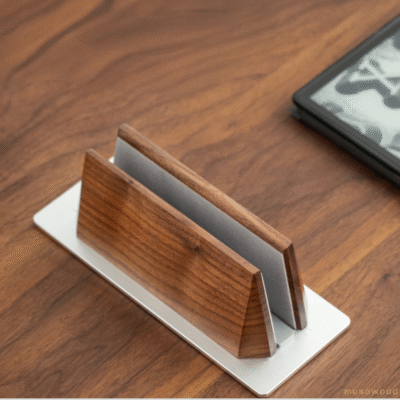 Premium Walnut Vertical Laptop Stand - "C"Level Collection