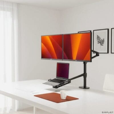 Upergo 3-in-1 Dual Arm and Laptop stand (OL-10T)