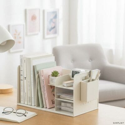Desktop Book and Accessories Organzier