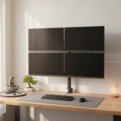 KALOC DZ400-J Quadruple monitor mount (4 Monitors Mount)