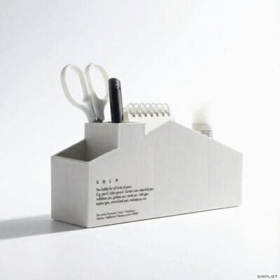 The Blanc Skyline - Geometric Multi-Tier Desk Organizer  Creative Station