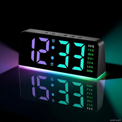 NeonBiit - RGB Desktop Alarm clock and Time Display