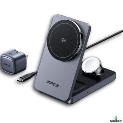 Ugreen MagFlow 3-in-1 Wireless charger (QI2 15W)