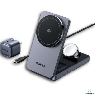 Ugreen MagFlow 3-in-1 Wireless charger (QI2 15W)