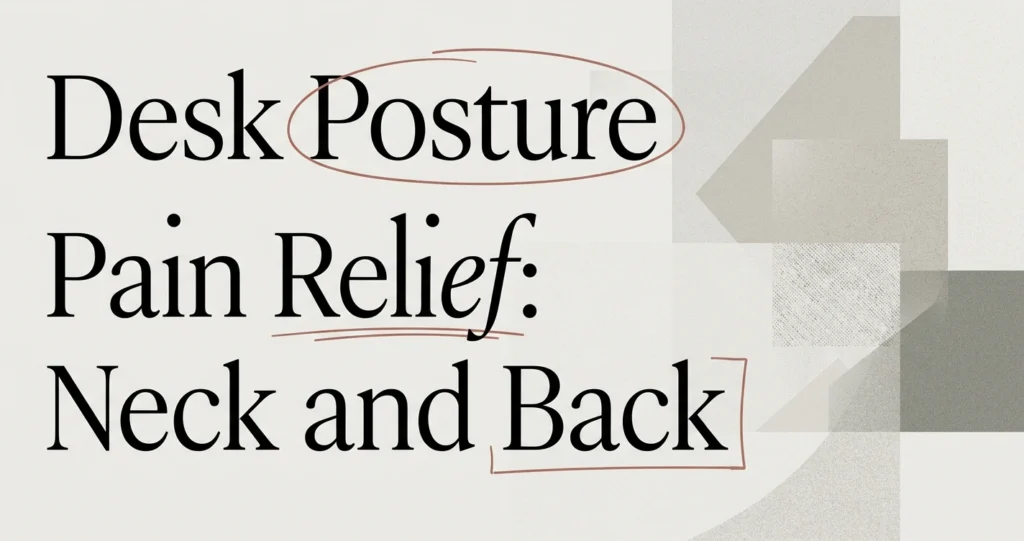 Desk Posture Pain Relief: Ease Neck and Back Aches